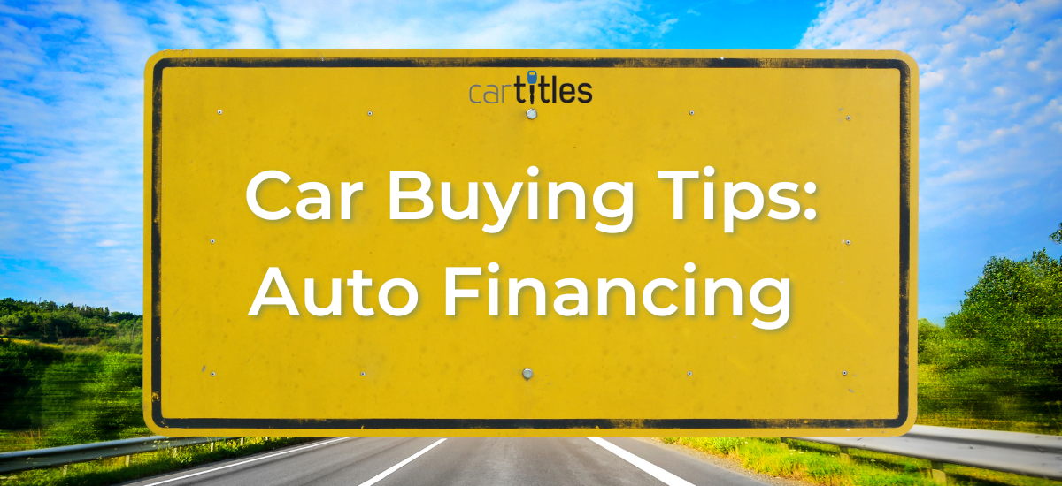 tips before financing a car