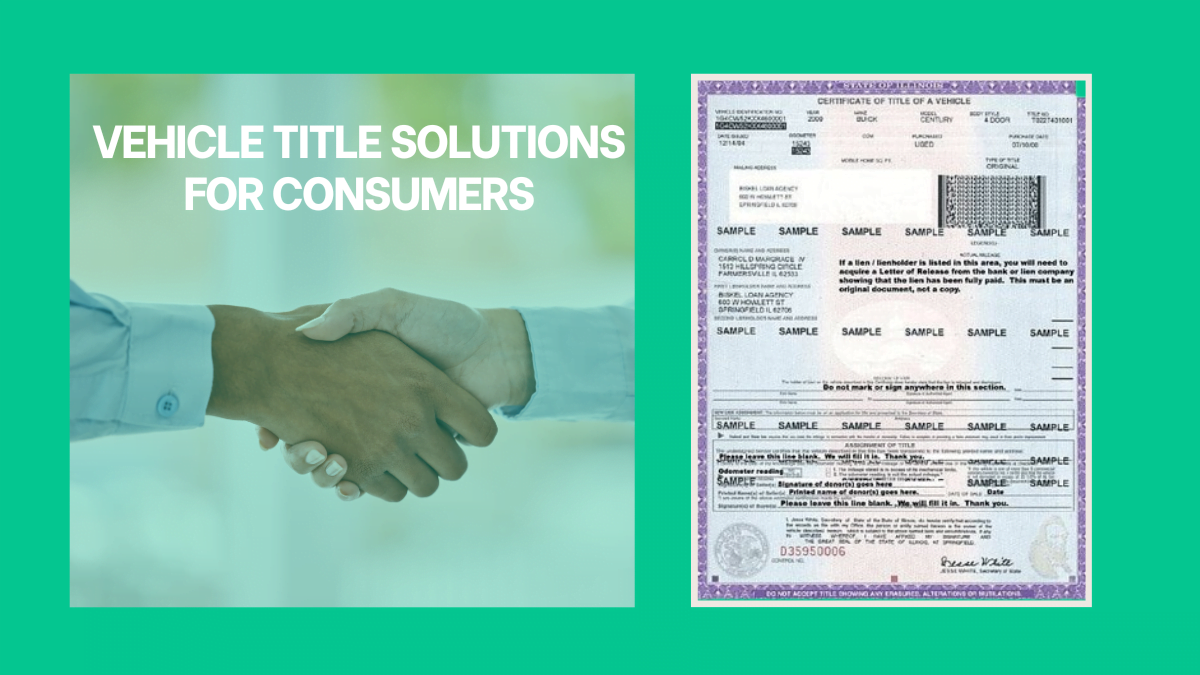 Vehicle Title Solutions for Consumers CarTitles com